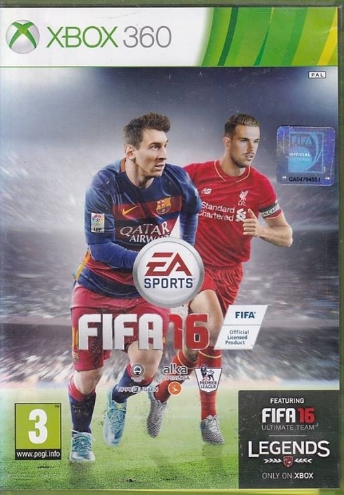 FIFA 16 - XBOX 360 (B Grade) (Genbrug)